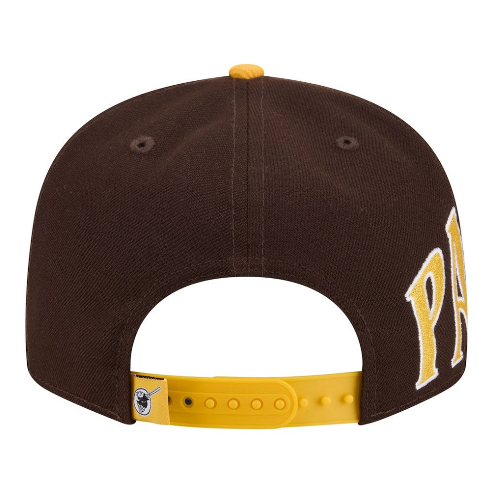 San Diego Padres Stretched Two-Tone 9FIFTY Adjustable Hat - Brown/Gold | New Era