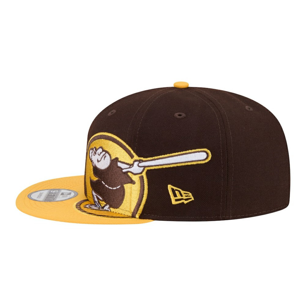 San Diego Padres Stretched Two-Tone 9FIFTY Adjustable Hat - Brown/Gold | New Era