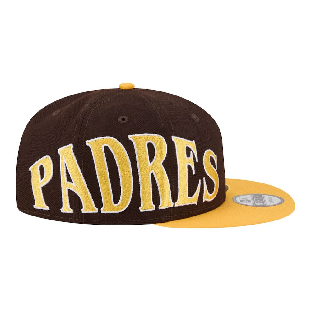 San Diego Padres Stretched Two-Tone 9FIFTY Adjustable Hat - Brown/Gold | New Era