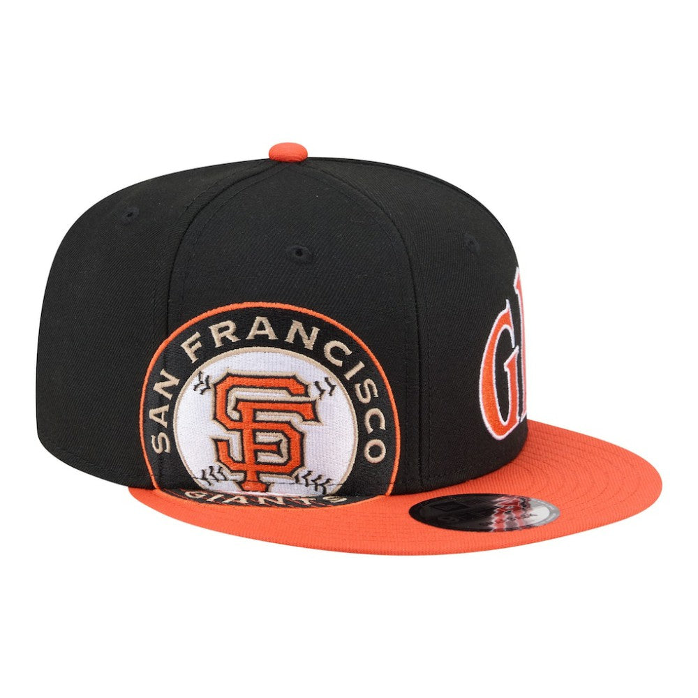 San Francisco Giants Stretched Two-Tone 9FIFTY Adjustable Hat - Black/Orange | New Era