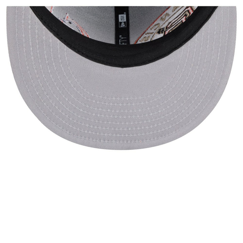 San Francisco Giants Stretched Two-Tone 9FIFTY Adjustable Hat - Black/Orange | New Era