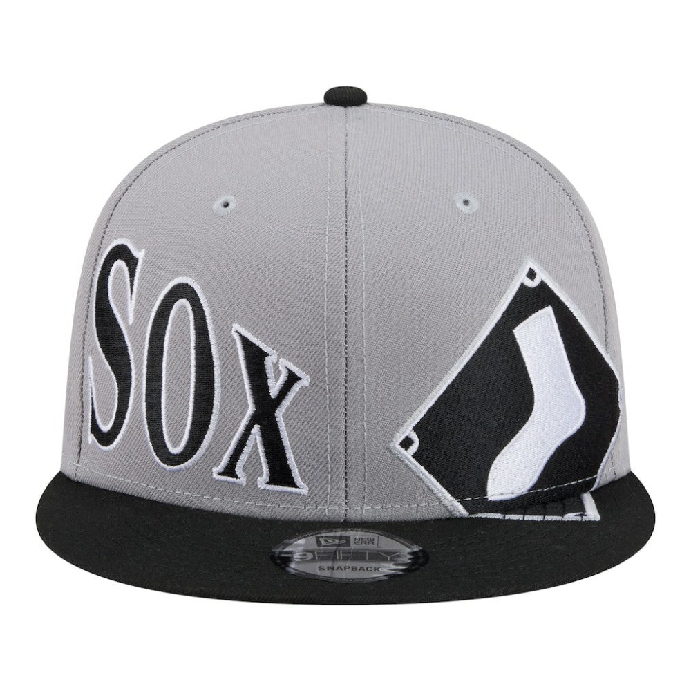 Chicago White Sox Stretched Two-Tone 9FIFTY Adjustable Hat - Gray/Black | New Era