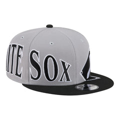 Chicago White Sox Stretched Two-Tone 9FIFTY Adjustable Hat - Gray/Black | New Era