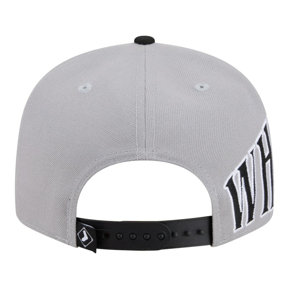 Chicago White Sox Stretched Two-Tone 9FIFTY Adjustable Hat - Gray/Black | New Era