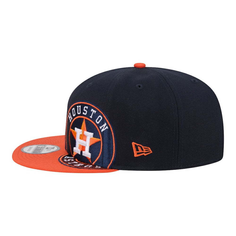 Houston Astros Stretched Two-Tone 9FIFTY Adjustable Hat - Navy/Orange | New Era