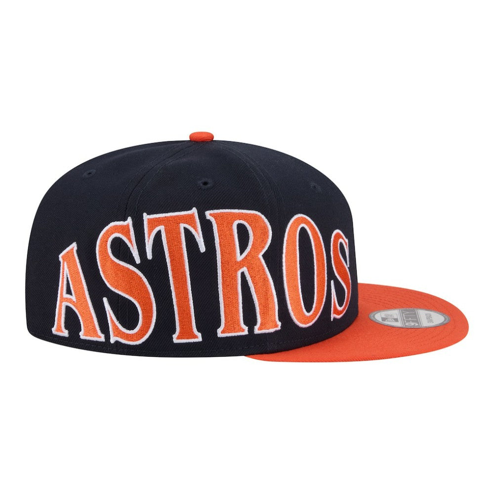 Houston Astros Stretched Two-Tone 9FIFTY Adjustable Hat - Navy/Orange | New Era