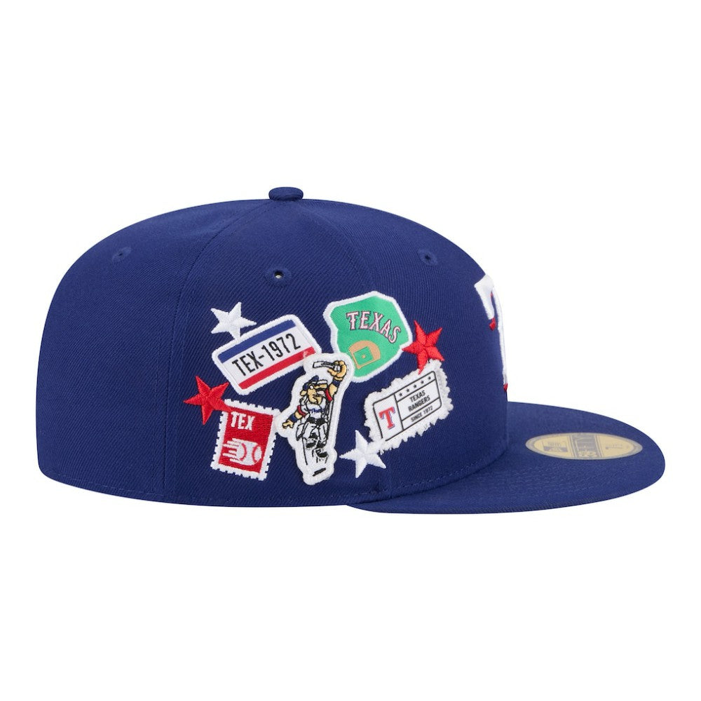 Texas Rangers City Patch 59FIFTY Fitted Hat - Royal | New Era