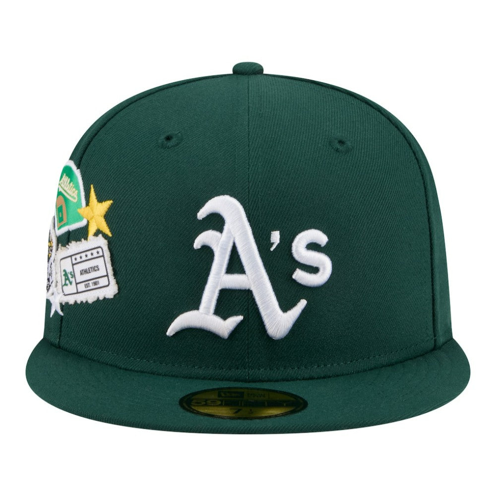 Athletics City Patch 59FIFTY Fitted Hat - Green | New Era