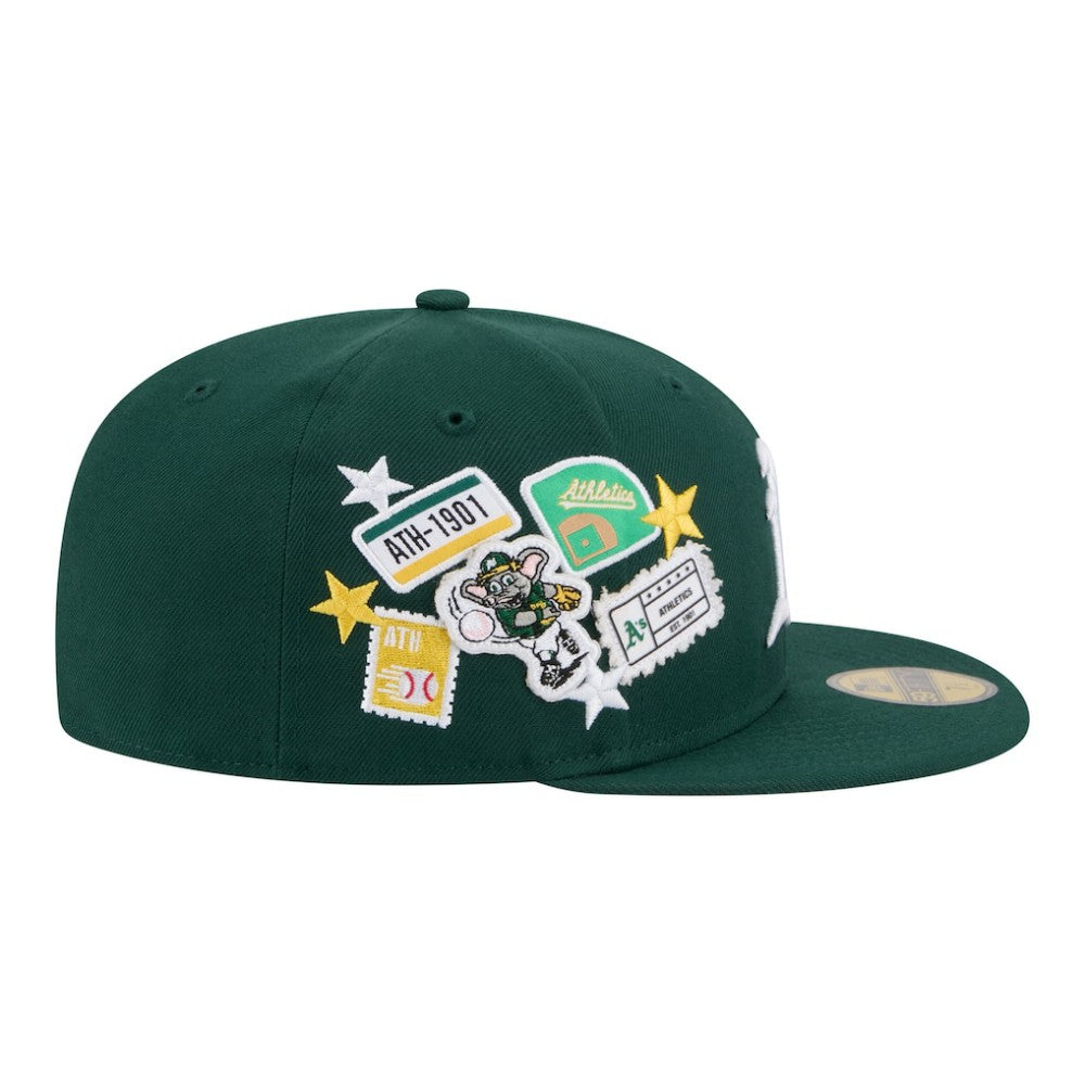 Athletics City Patch 59FIFTY Fitted Hat - Green | New Era