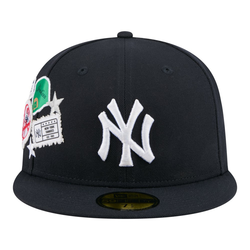 New York Yankees City Patch 59FIFTY Fitted Hat - Navy | New Era