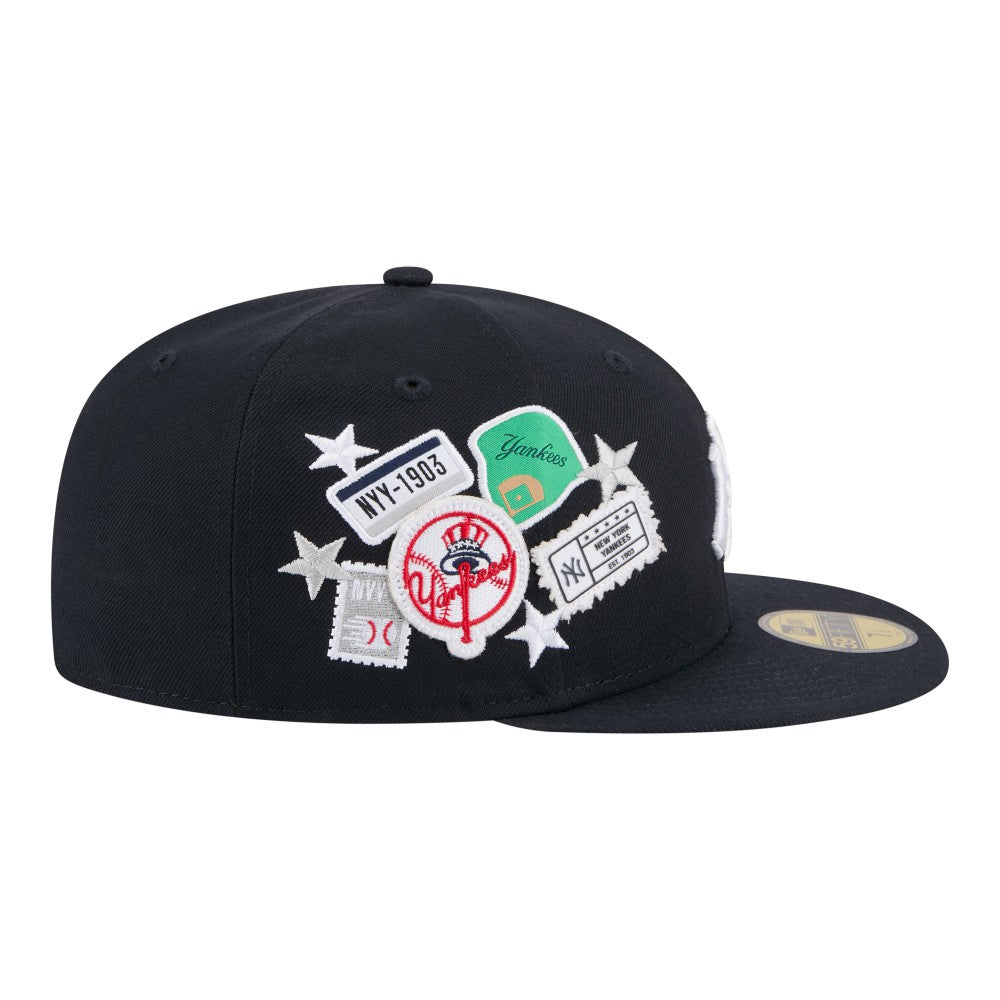 New York Yankees City Patch 59FIFTY Fitted Hat - Navy | New Era