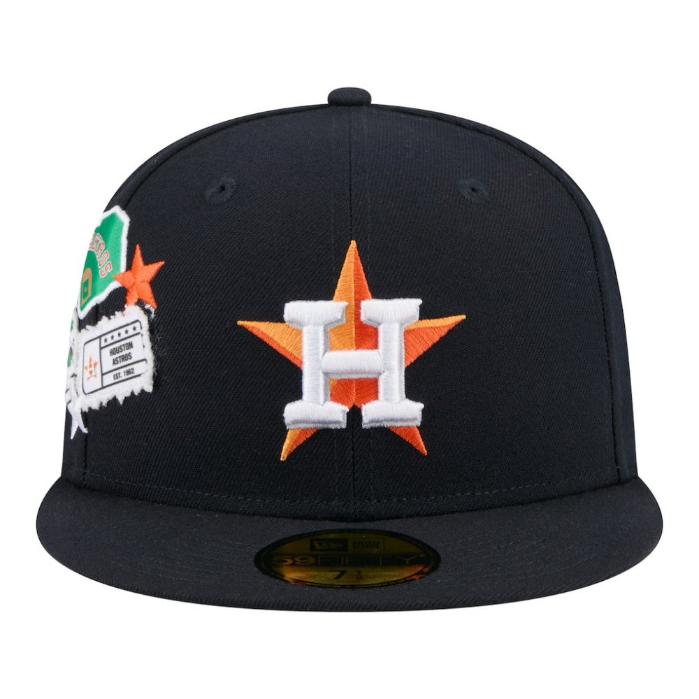 Houston Astros City Patch 59FIFTY Fitted Hat - Navy | New Era