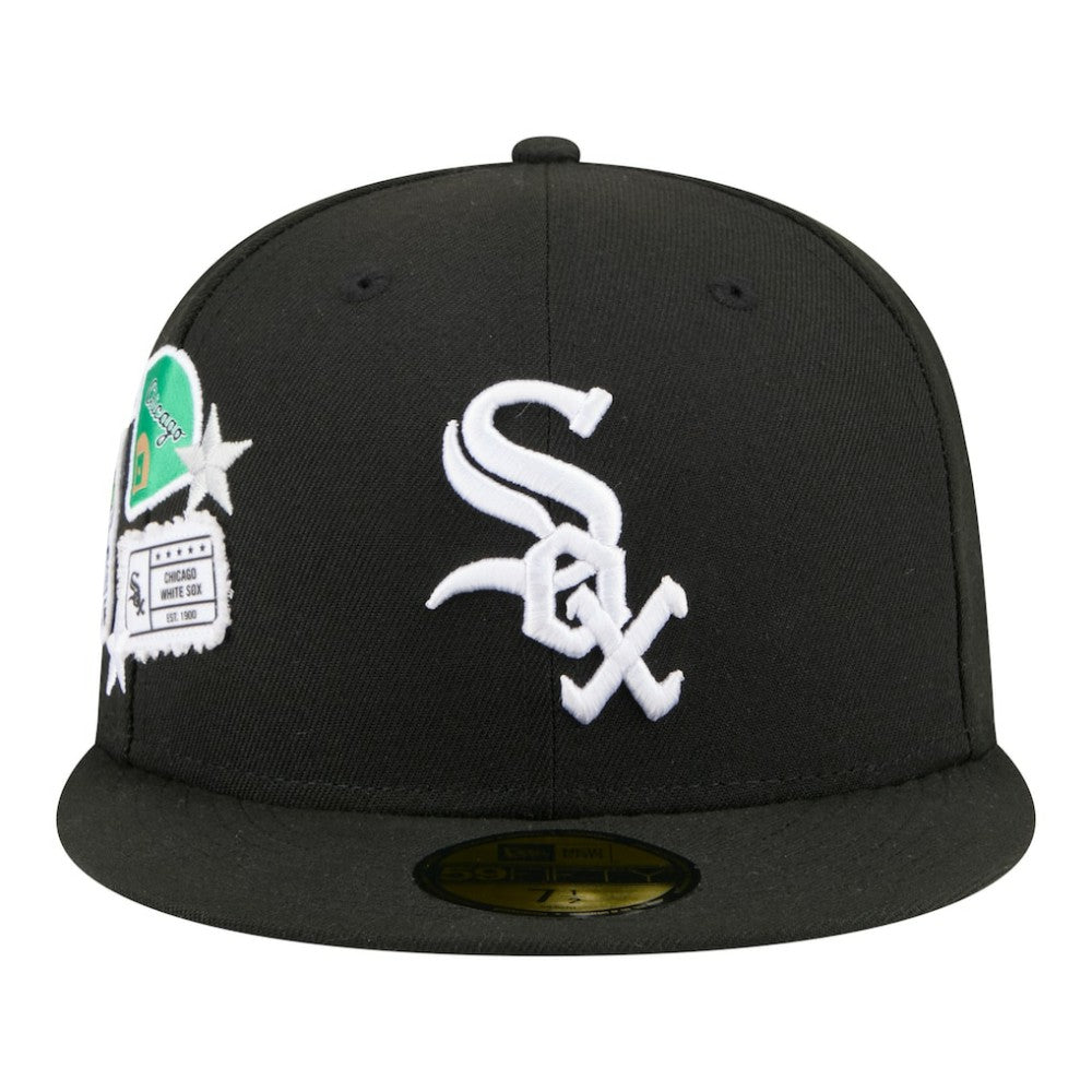 Chicago White Sox City Patch 59FIFTY Fitted Hat - Black | New Era