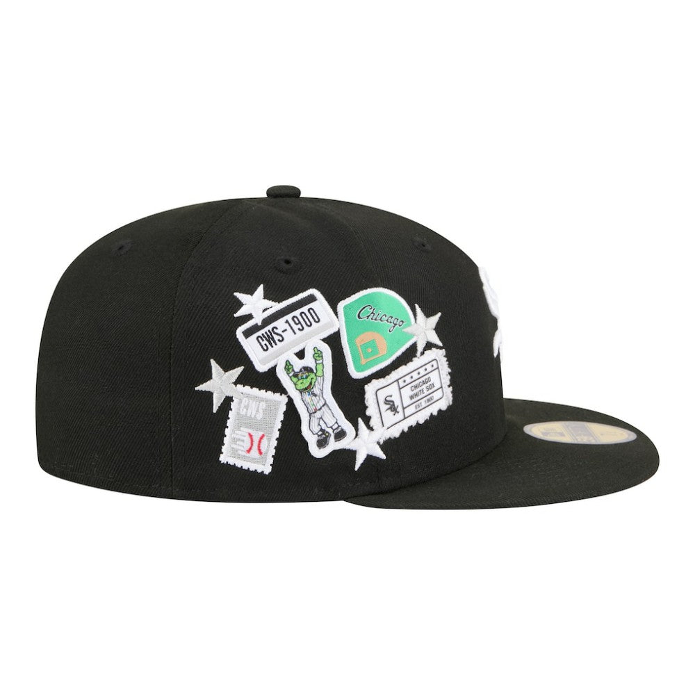 Chicago White Sox City Patch 59FIFTY Fitted Hat - Black | New Era