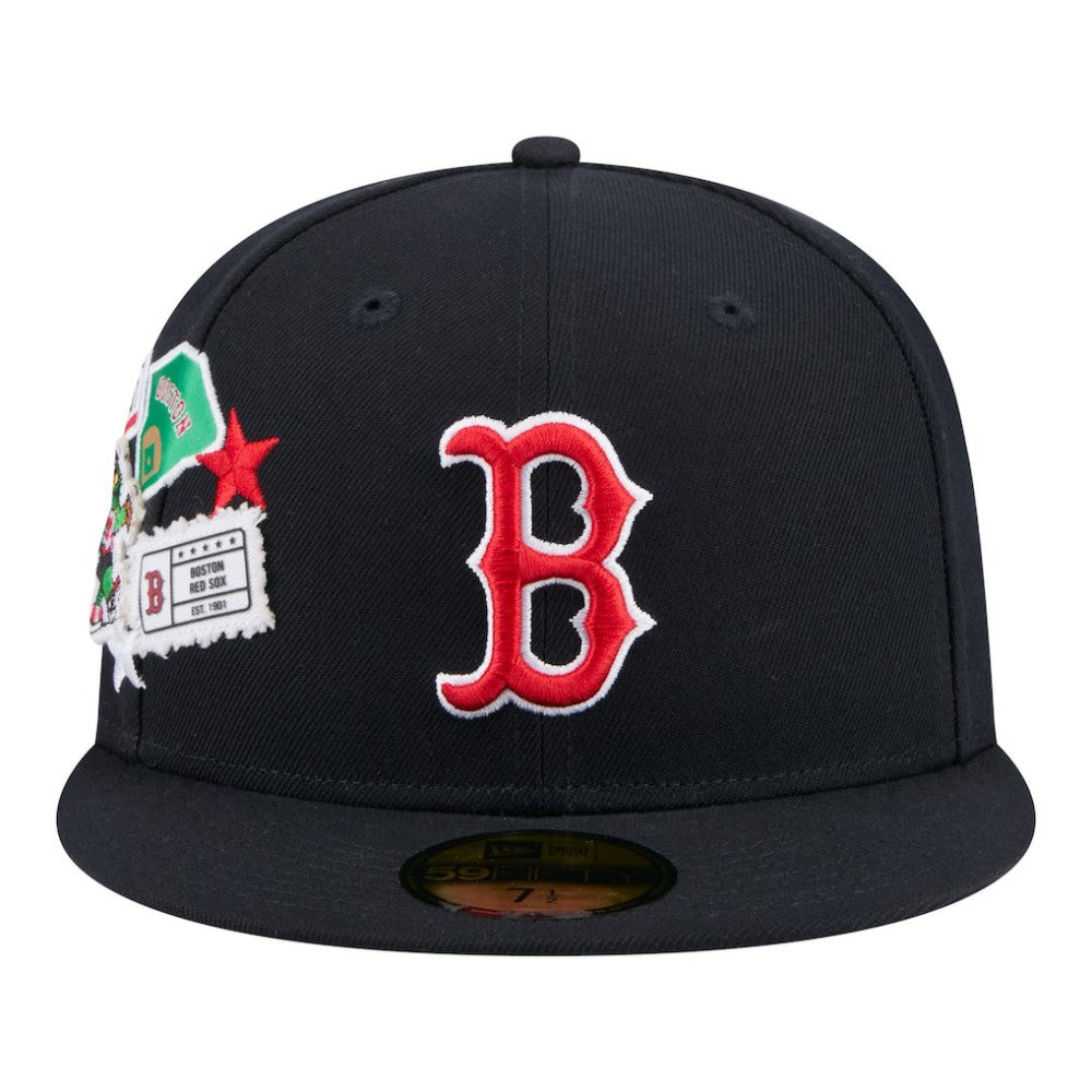 Boston Red Sox City Patch 59FIFTY Fitted Hat - Navy | New Era