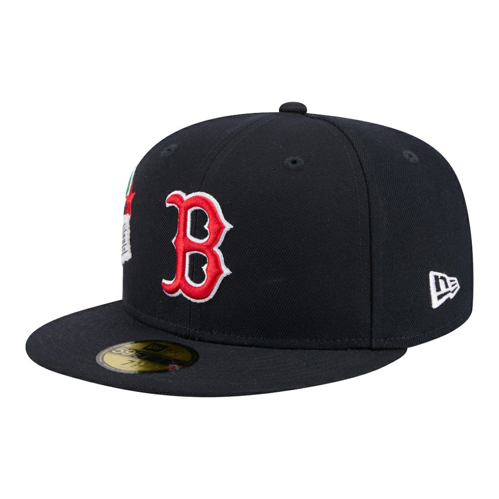 Boston Red Sox City Patch 59FIFTY Fitted Hat - Navy | New Era