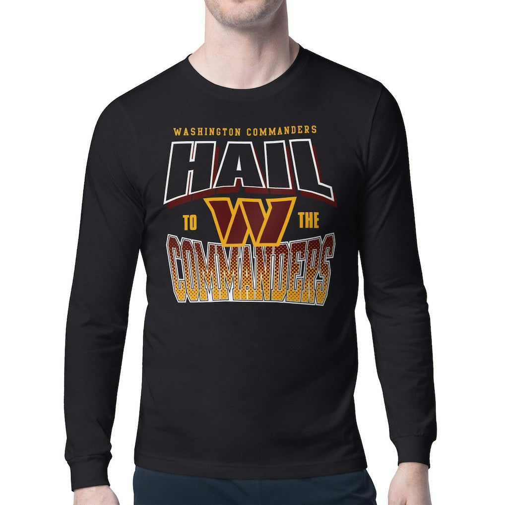 NFL Washington Commanders Starter Comic Style Slogan Long Sleeve T-Shirt