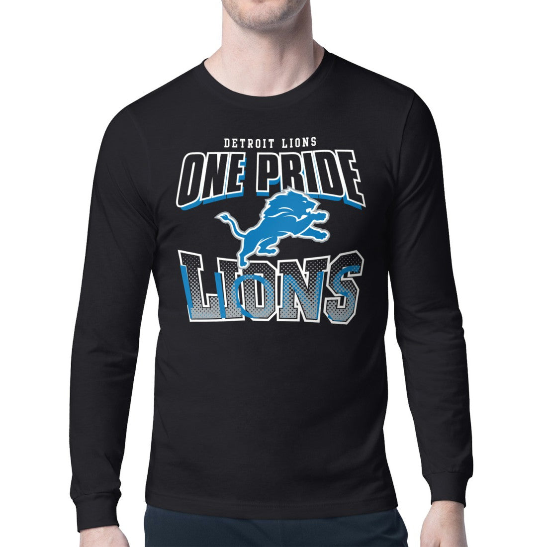 NFL Detroit Lions Starter Comic Style Slogan Long Sleeve T-Shirt