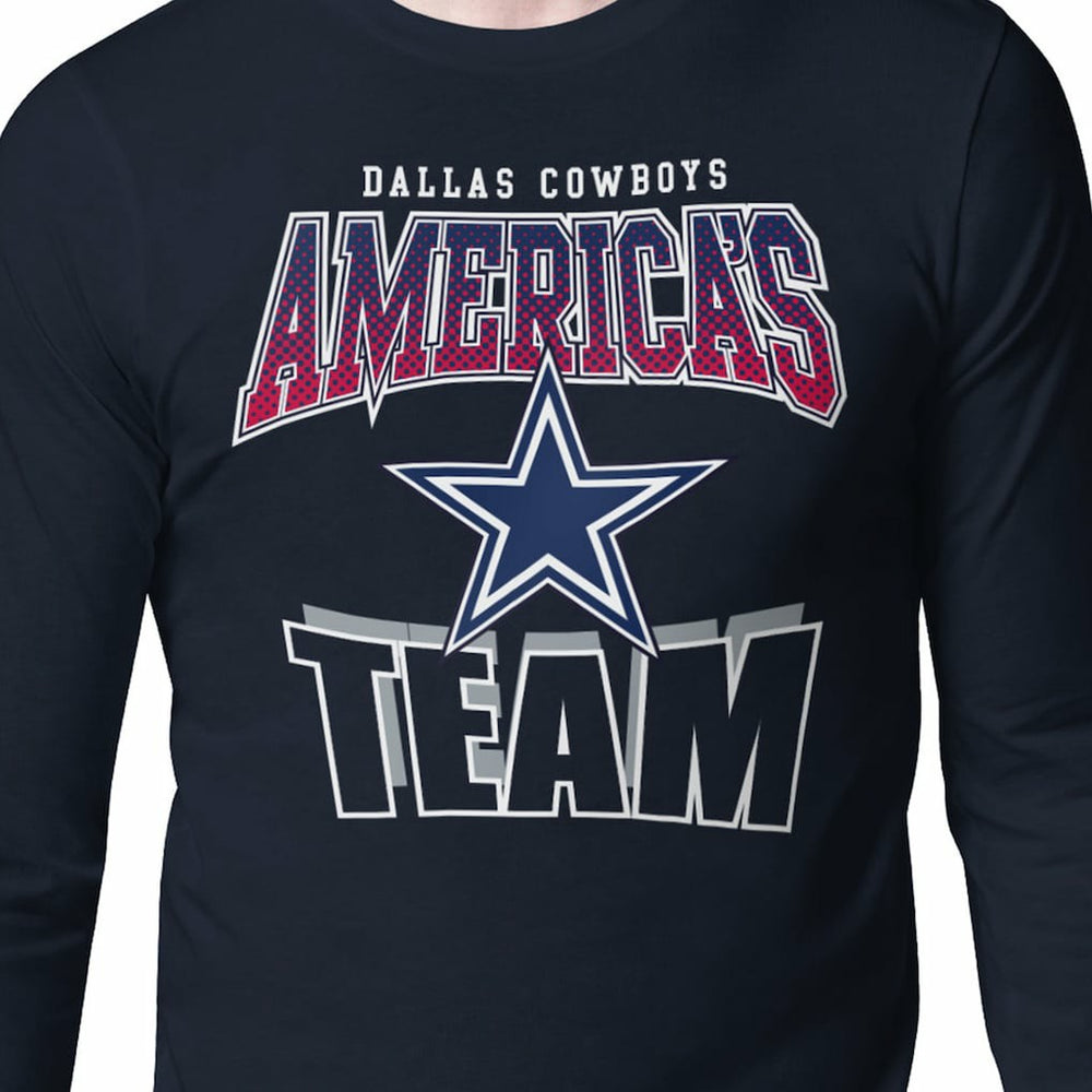 NFL Dallas Cowboys Starter Comic Style Slogan Long Sleeve T-Shirt