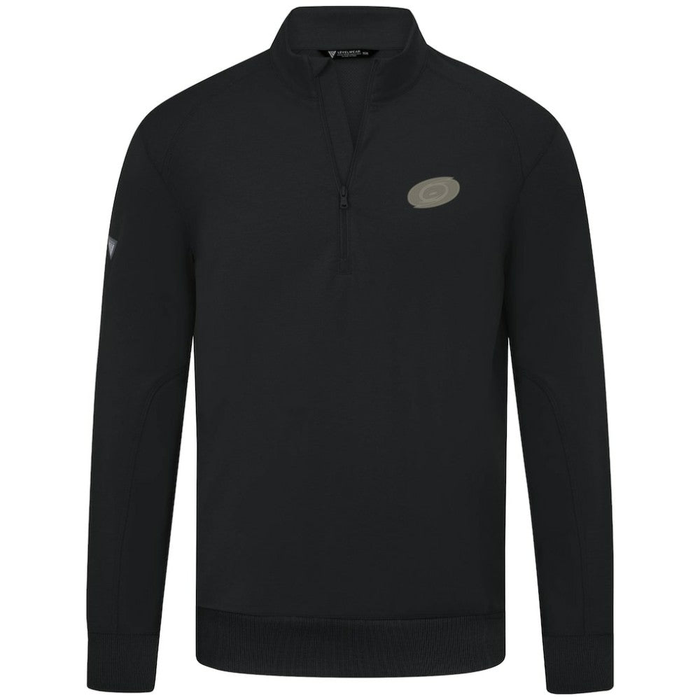 Carolina Hurricanes Levelwear Copper Upright Quarter-Zip Pullover