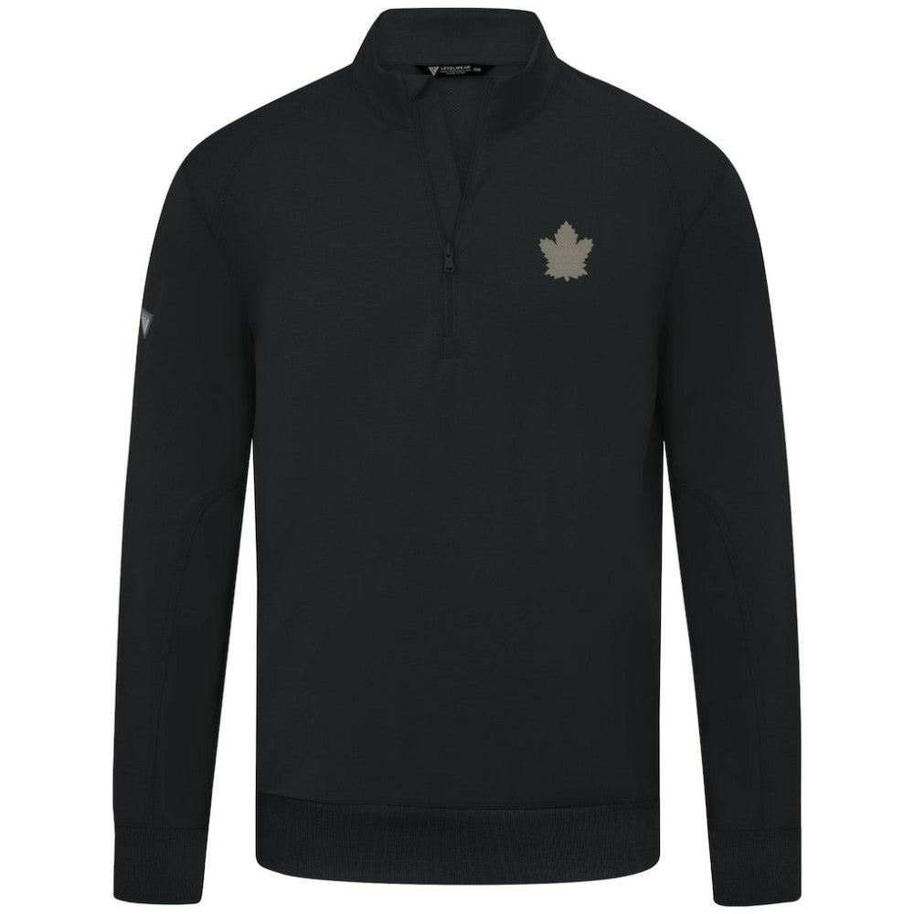 Toronto Maple Leafs Levelwear Copper Upright Quarter-Zip Pullover