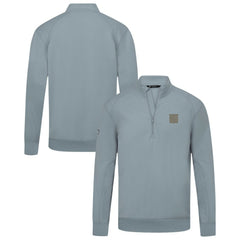 New York Rangers Levelwear Copper Upright Quarter-Zip Pullover