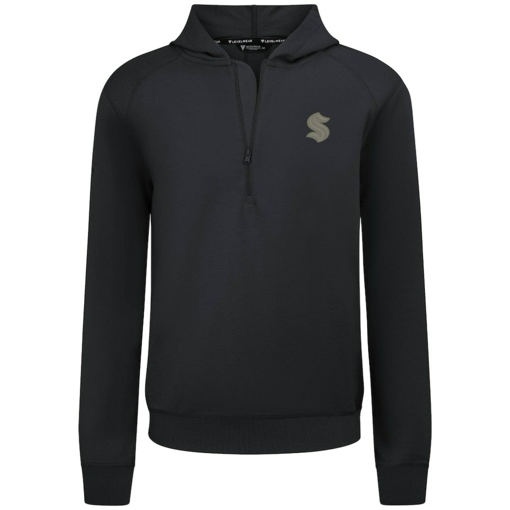 Seattle Kraken Levelwear Technic Quarter-Zip Pullover Hoodie