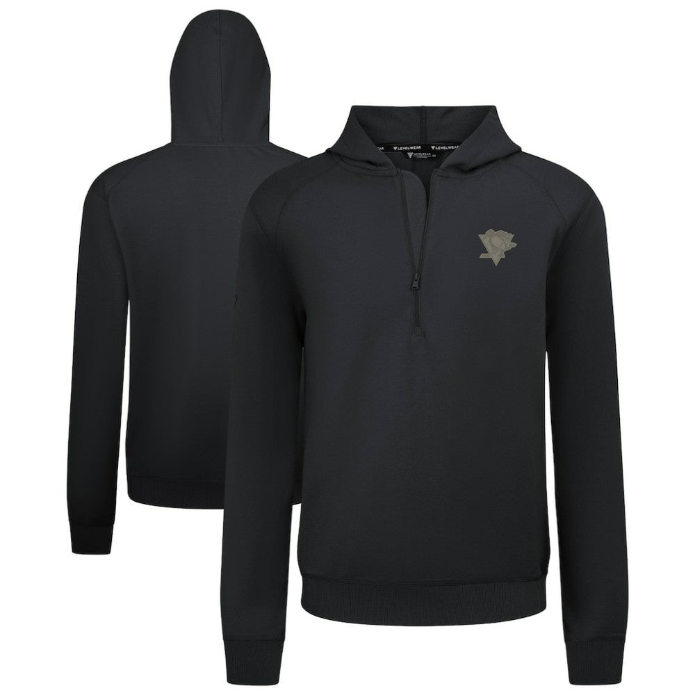 Pittsburgh Penguins Levelwear Technic Quarter-Zip Pullover Hoodie
