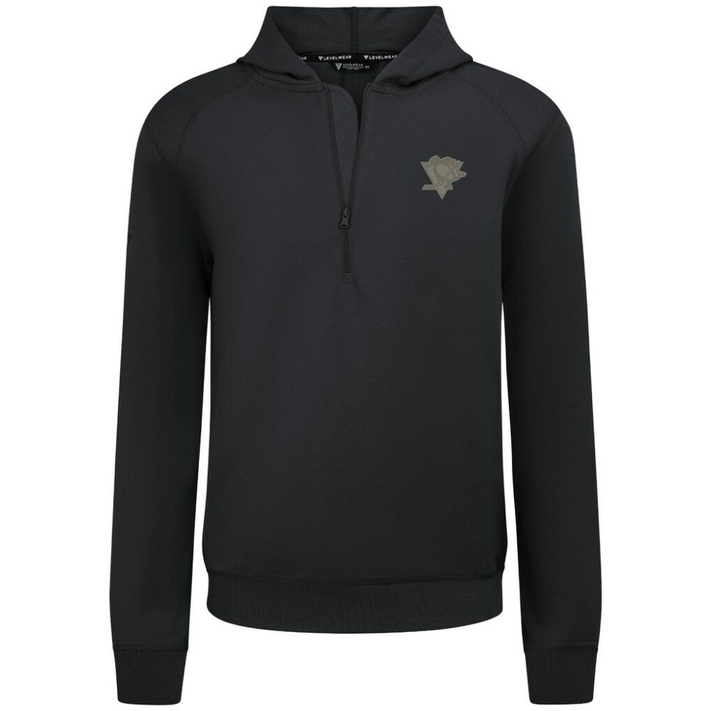 Pittsburgh Penguins Levelwear Technic Quarter-Zip Pullover Hoodie