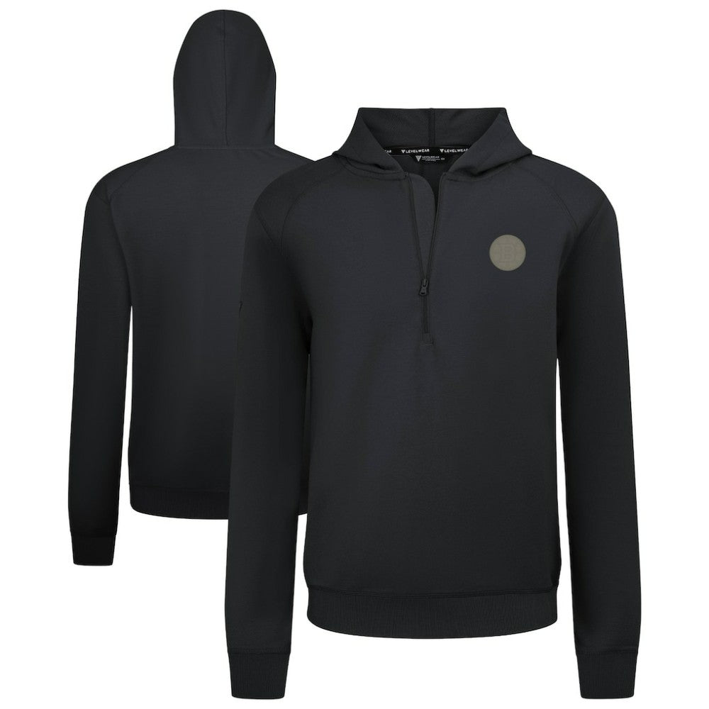 Boston Bruins Levelwear Technic Quarter-Zip Pullover Hoodie