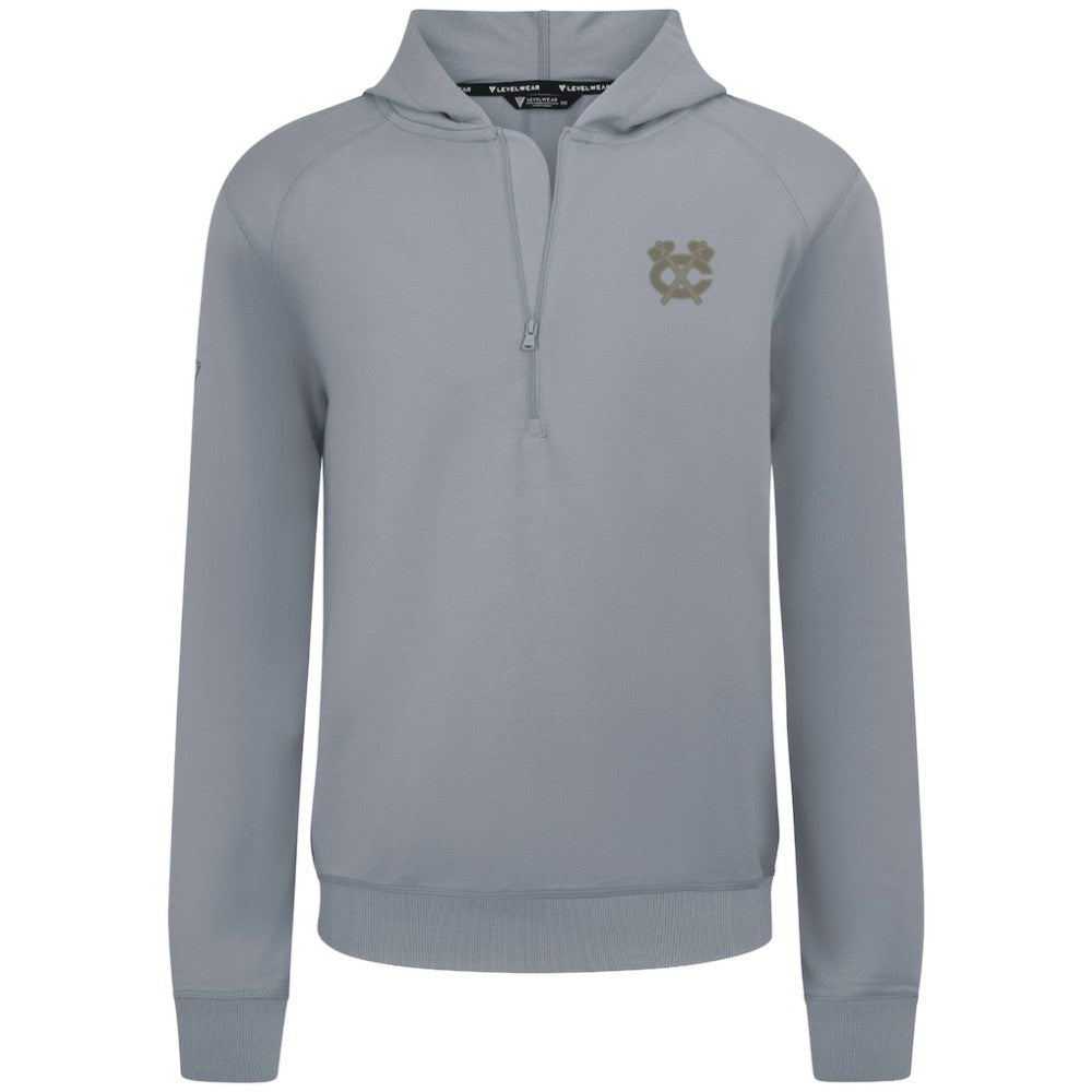 Chicago Blackhawks Levelwear Technic Quarter-Zip Pullover Hoodie