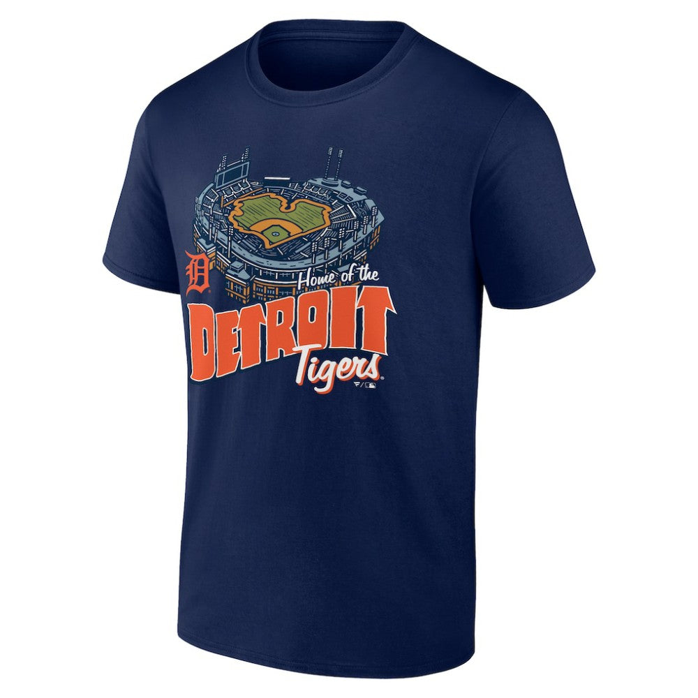 Detroit Tigers Navy Home Stadium T-Shirt