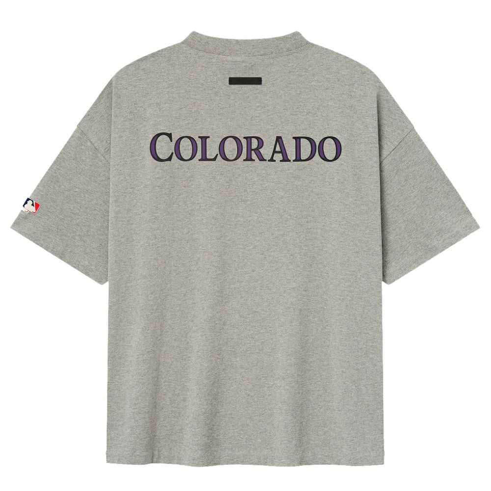 Colorado Rockies Fear of God x MLB 90's Fit T-Shirt - Heather Gray