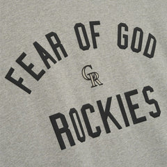 Colorado Rockies Fear of God x MLB 90's Fit T-Shirt - Heather Gray