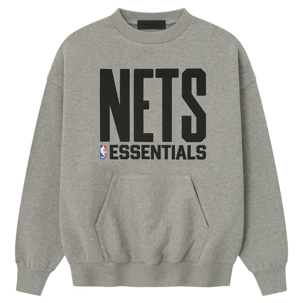 Brooklyn Nets Fear of God x NBA Sport Fit T-Shirt - Heather Gray sale