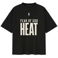 Miami Heat Fear of God x NBA Unisex 90s T-Shirt - Heather Black shop