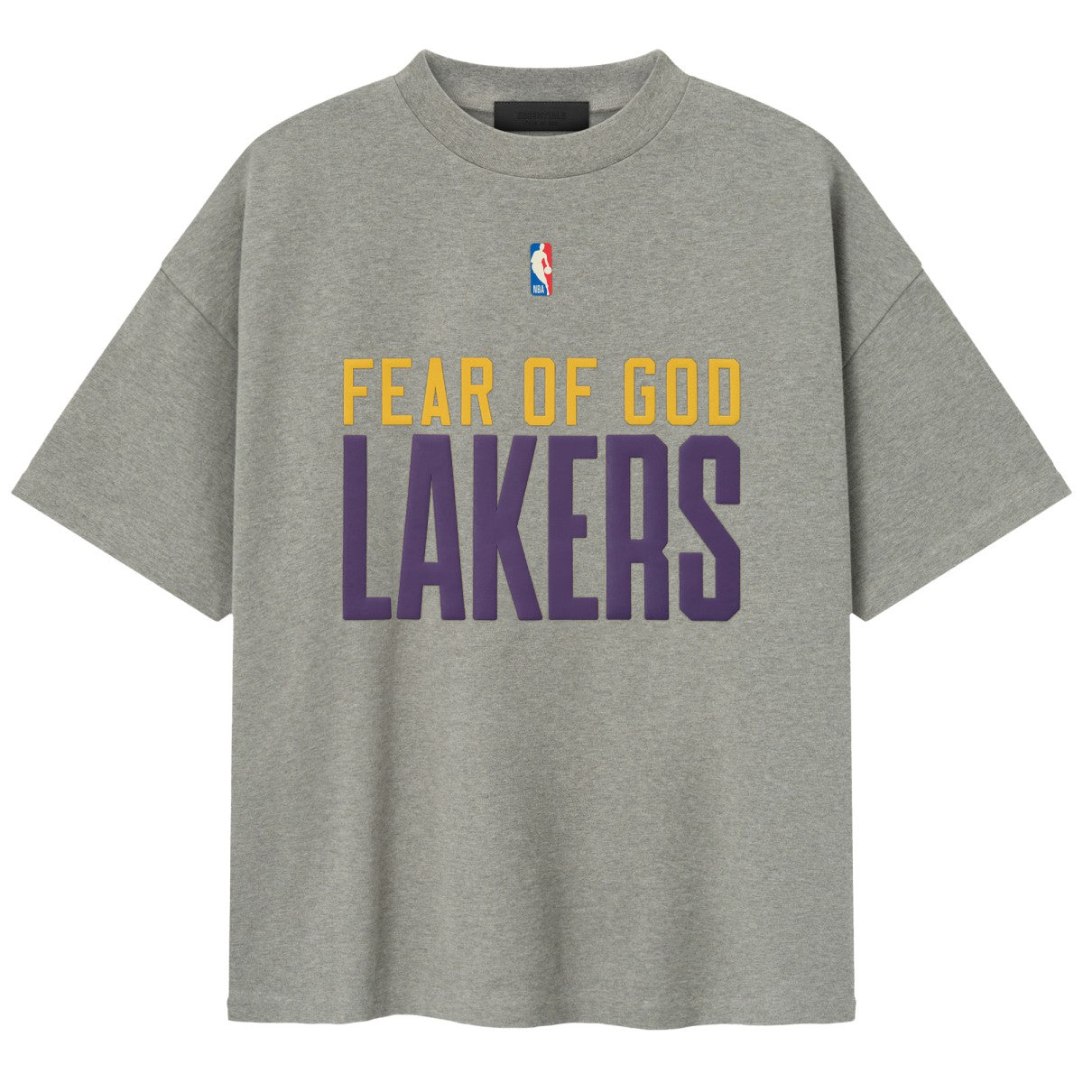 Los Angeles Lakers Fear of God x NBA Unisex 90s T-Shirt - Heather Gray outlet