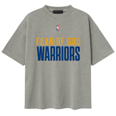 Golden State Warriors Fear of God x NBA Unisex 90s T-Shirt sale - Heather Gray shop