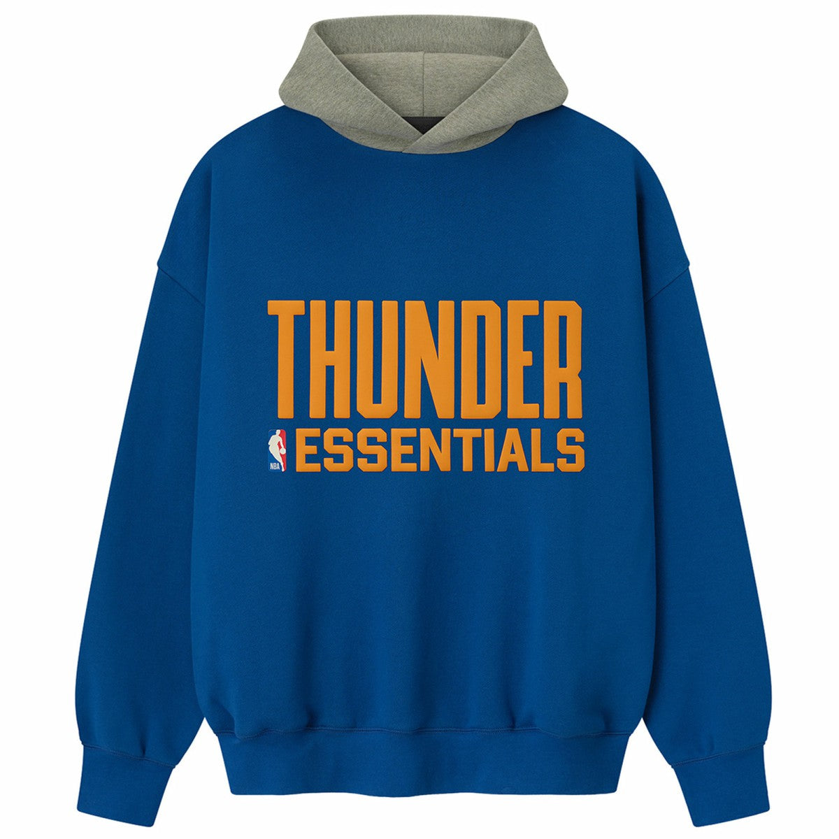 Oklahoma City Thunder Fear of God x NBA Unisex Sport Hoodie - Blue/Heather Gray sale