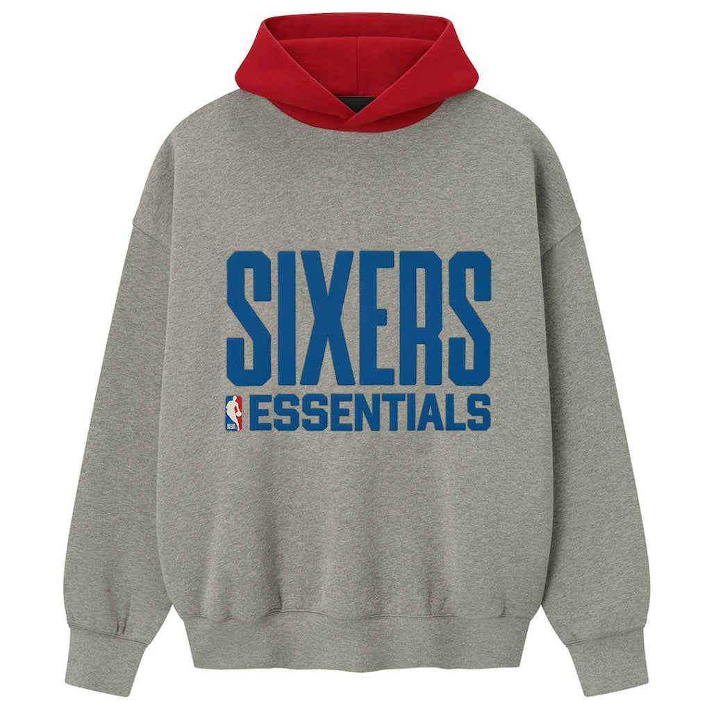 Philadelphia 76ers Fear of God x NBA Unisex Sport Hoodie - Heather Gray/Red online