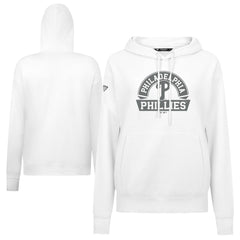 Philadelphia Phillies Levelwear Women's Adorn Banner Arch Hoodie - White