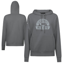 Cincinnati Reds Levelwear Women's Adorn Banner Arch Hoodie - Stone
