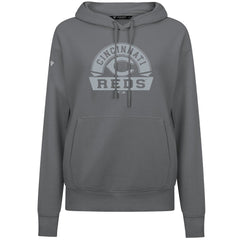 Cincinnati Reds Levelwear Women's Adorn Banner Arch Hoodie - Stone
