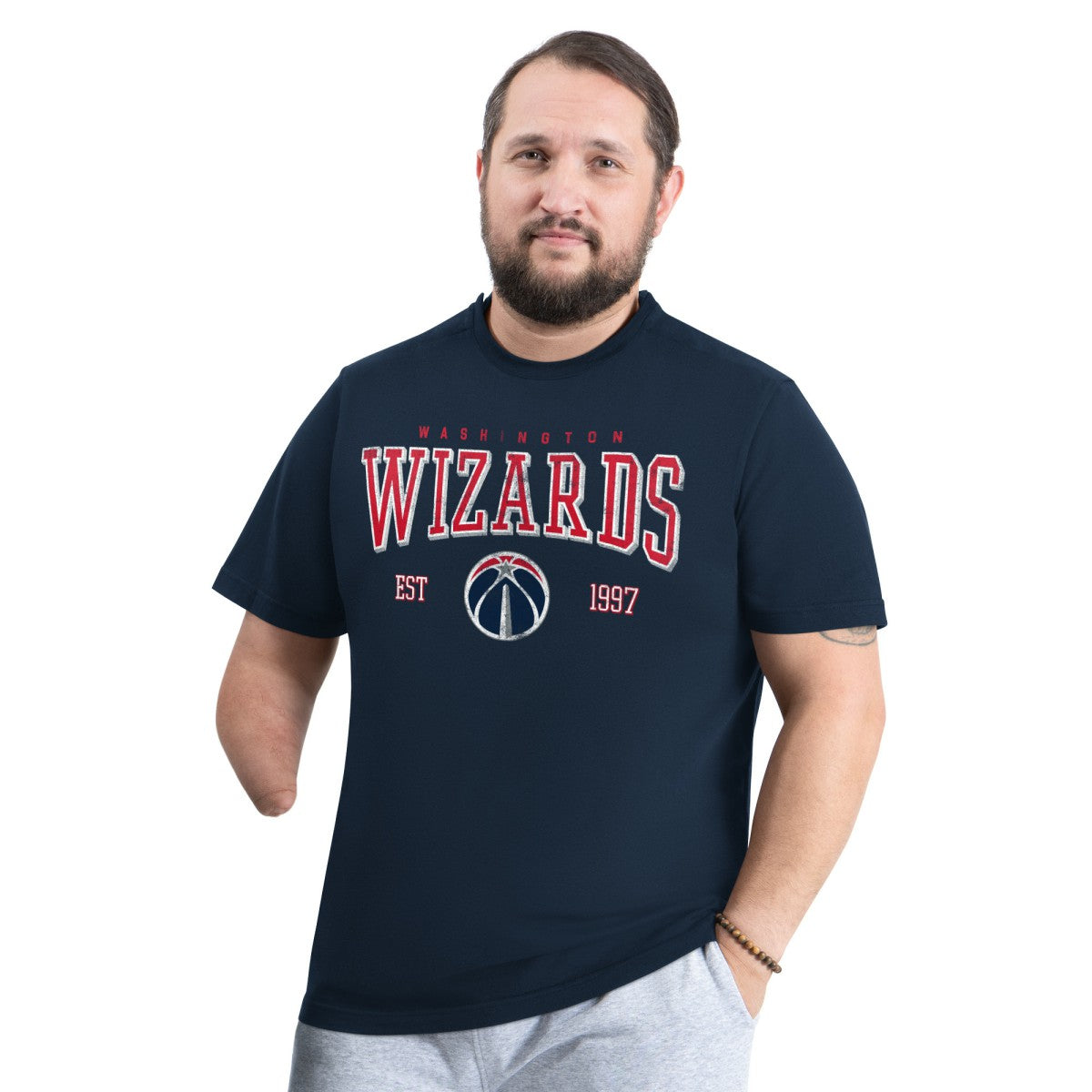 Washington Wizards G-III Sports by Carl Banks Adaptive Classic Team Spirit Short Sleeve T-Shirt - Navy for sale