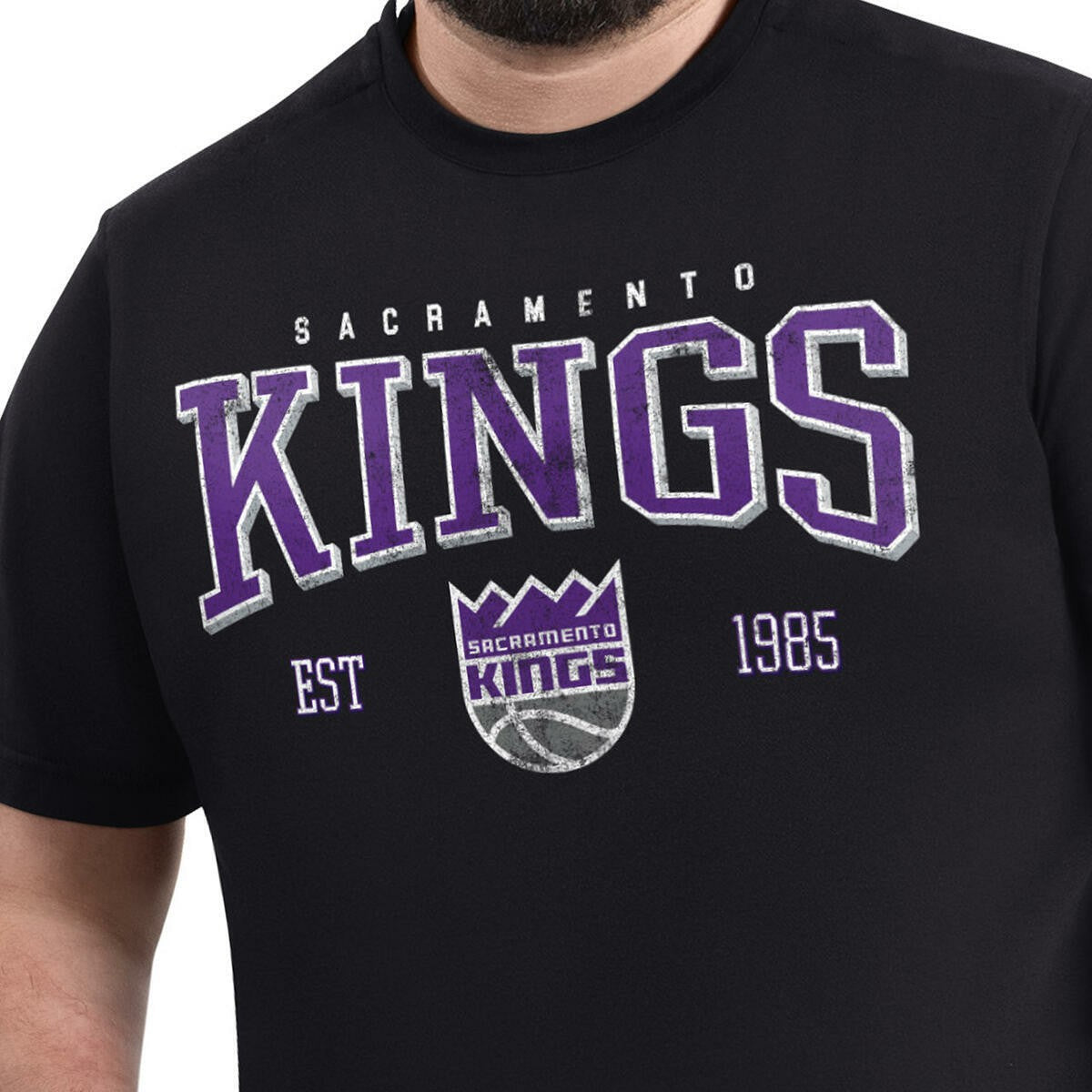 Sacramento Kings G-III Sports by Carl Banks Adaptive Classic Team Spirit Short Sleeve T-Shirt - Black online