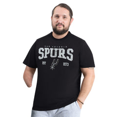 San Antonio Spurs G-III Sports by Carl Banks Adaptive Classic Team Spirit Short Sleeve T-Shirt - Black shop