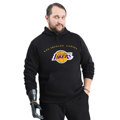 Los Angeles Lakers G-III Sports by Carl Banks Adaptive Team Arc Fleece Hoodie - Black discount
