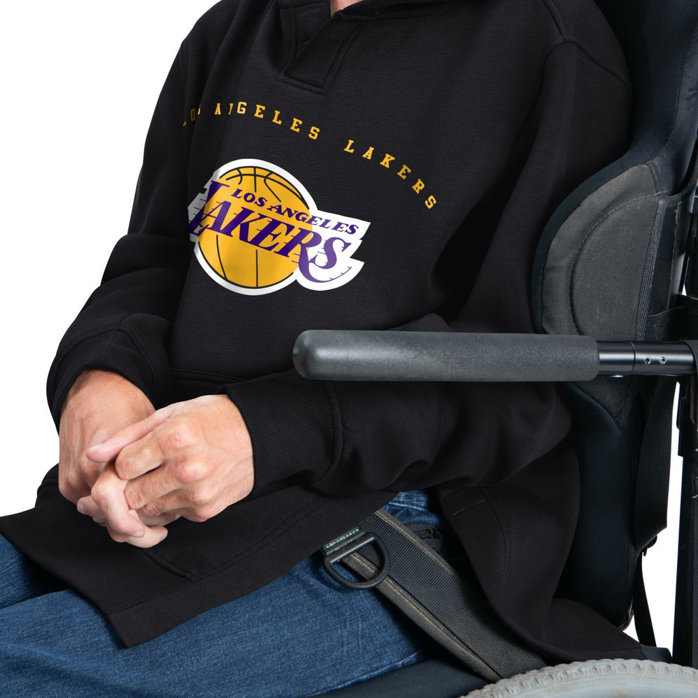 Los Angeles Lakers G-III Sports by Carl Banks Adaptive Team Arc Fleece Hoodie - Black discount