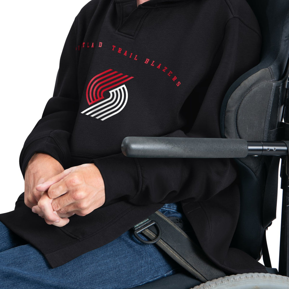 Portland Trail Blazers G-III Sports by Carl Banks Adaptive Team Arc Fleece Hoodie - Black shop
