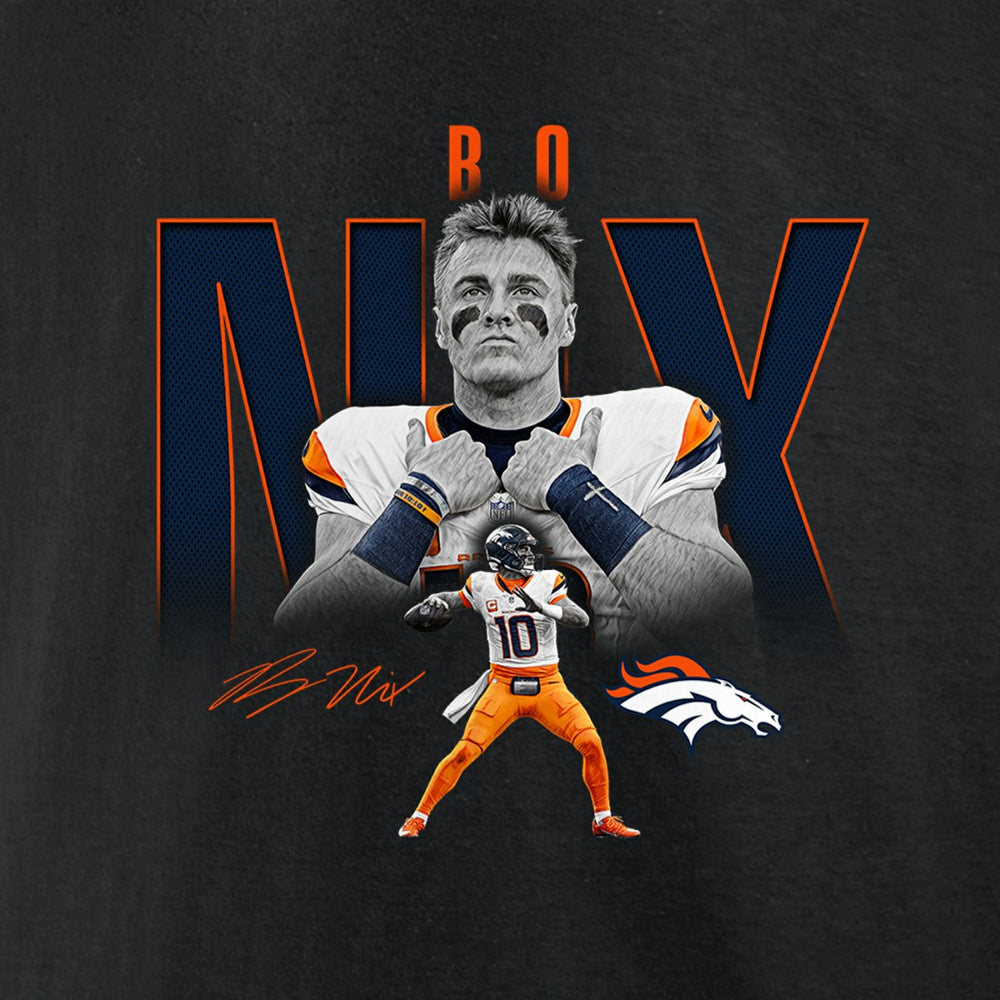 NFL Denver Broncos Bo Nix  Humble Shadow Player Graphic T-Shirt